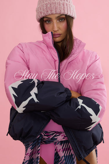 Beach Riot | Kris Convertible Puffer Snowy Peaks | Puffer Jacket