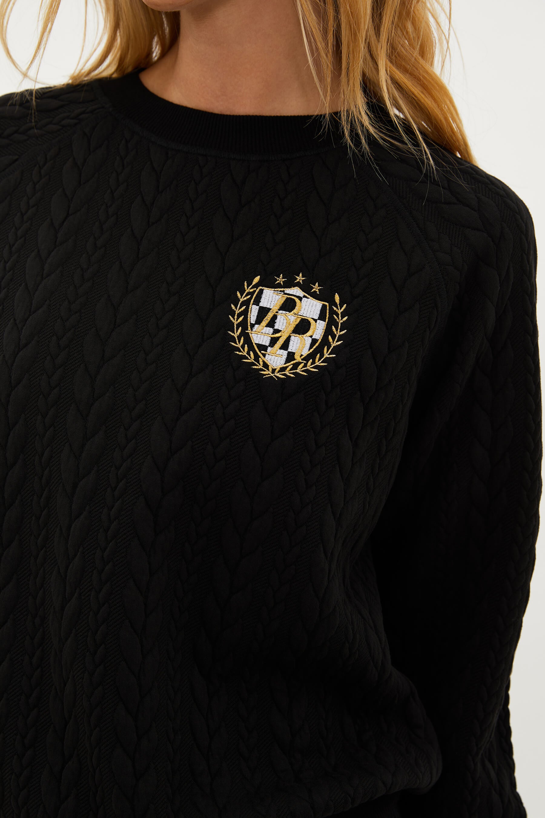 Sideline Pullover Black Cable