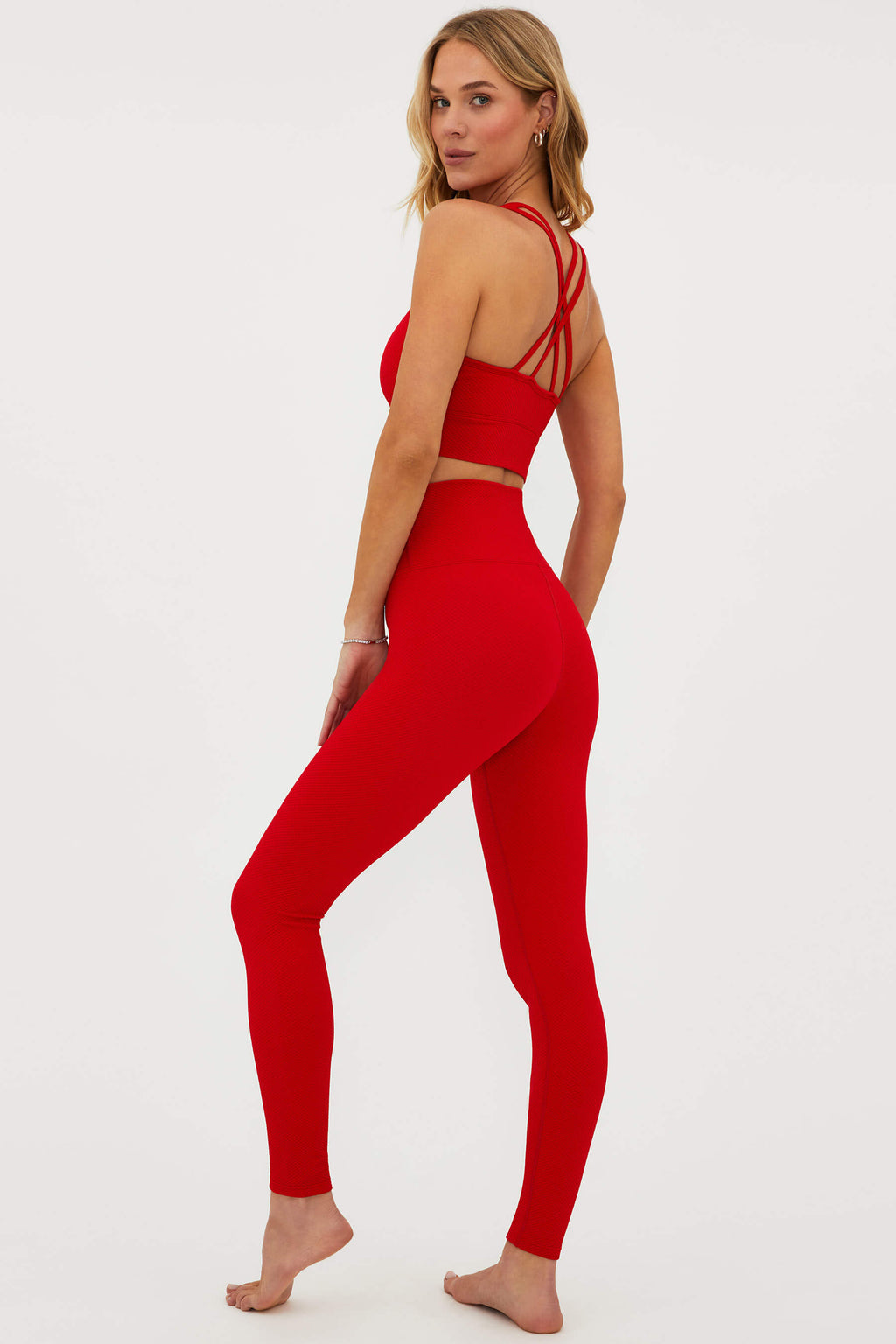 Piper Legging Merry Red Waffle