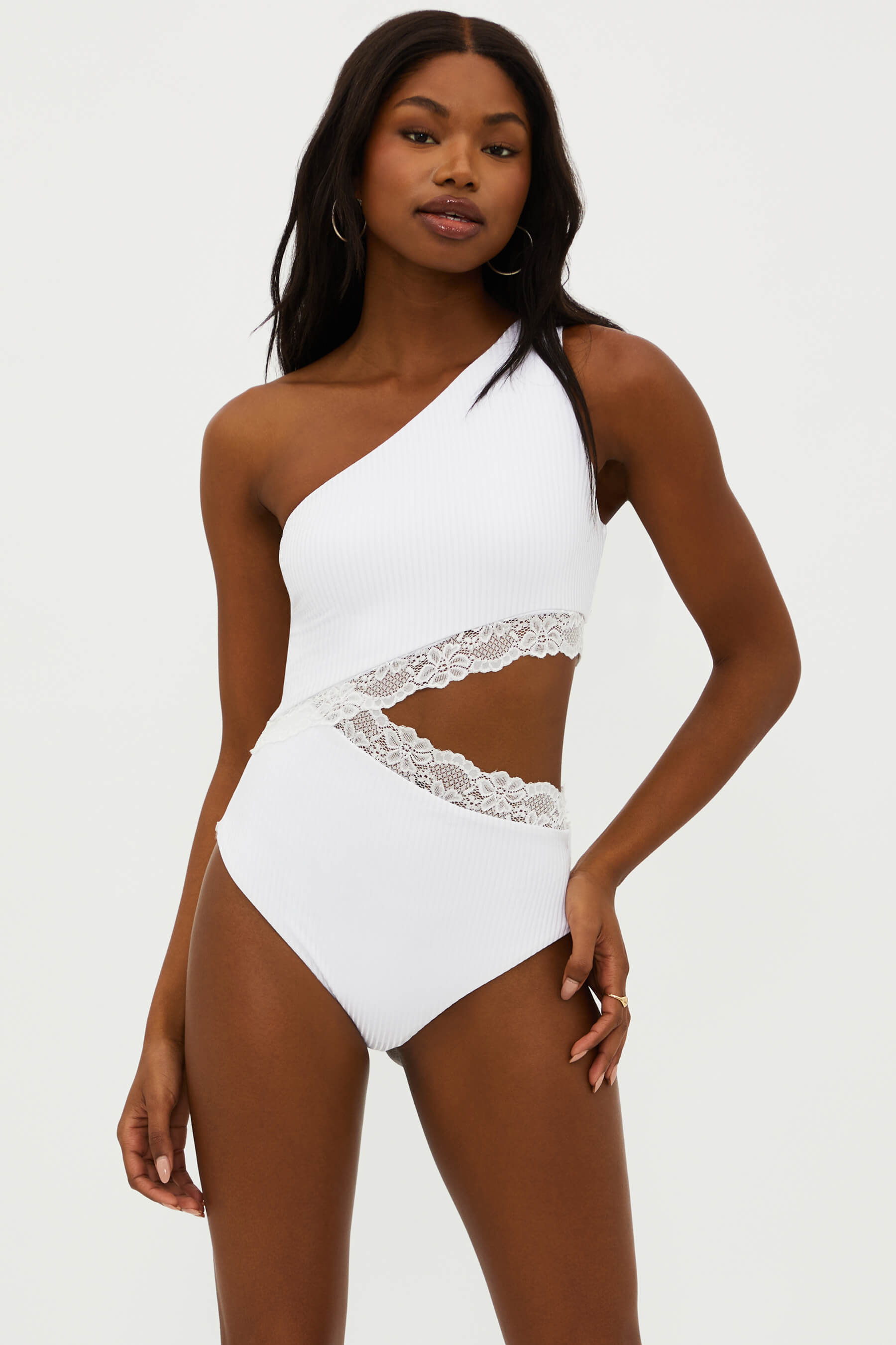 Celine Lace One Piece White