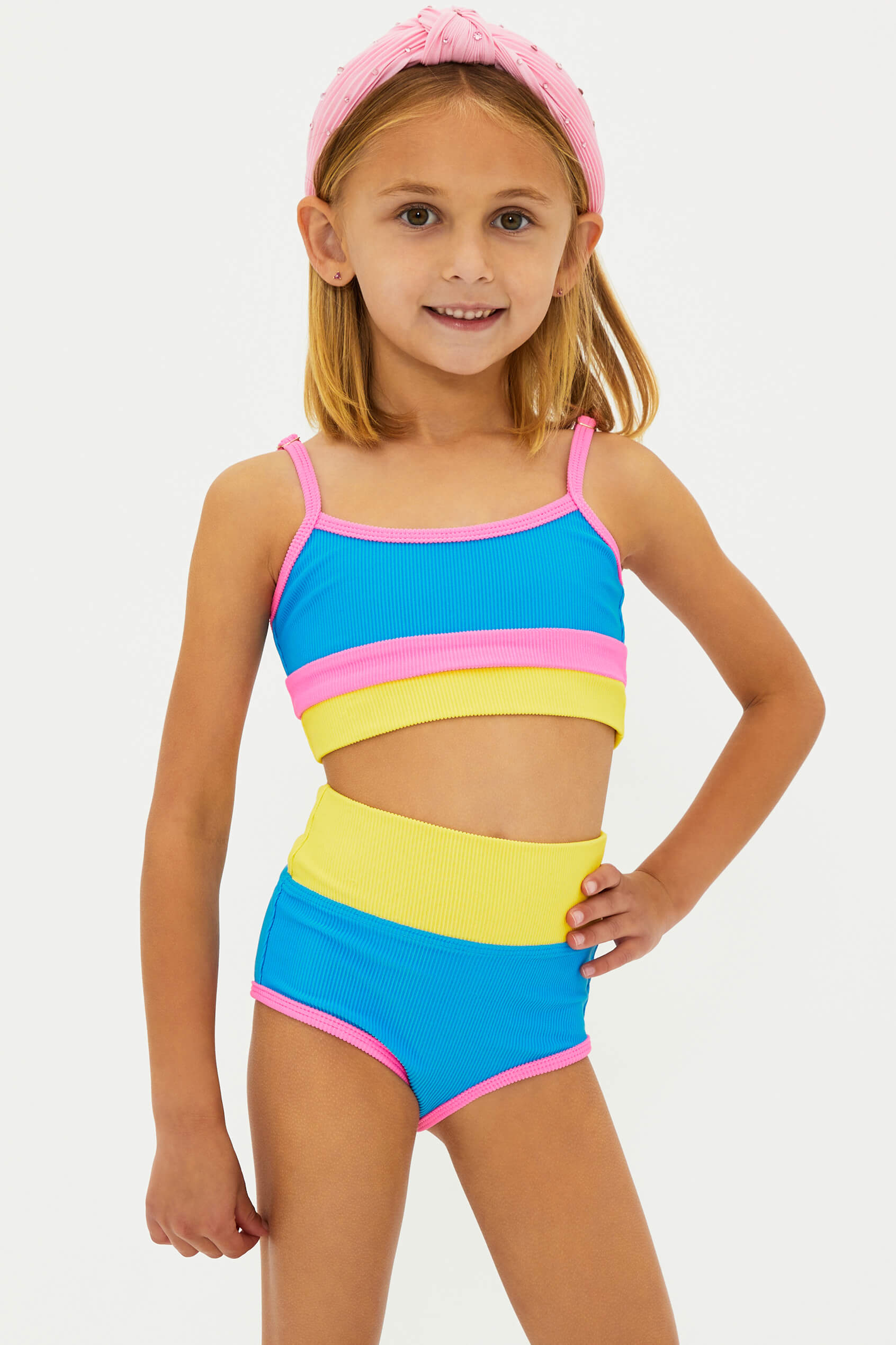 Little Eva & Emmie Coral Reef Colorblock