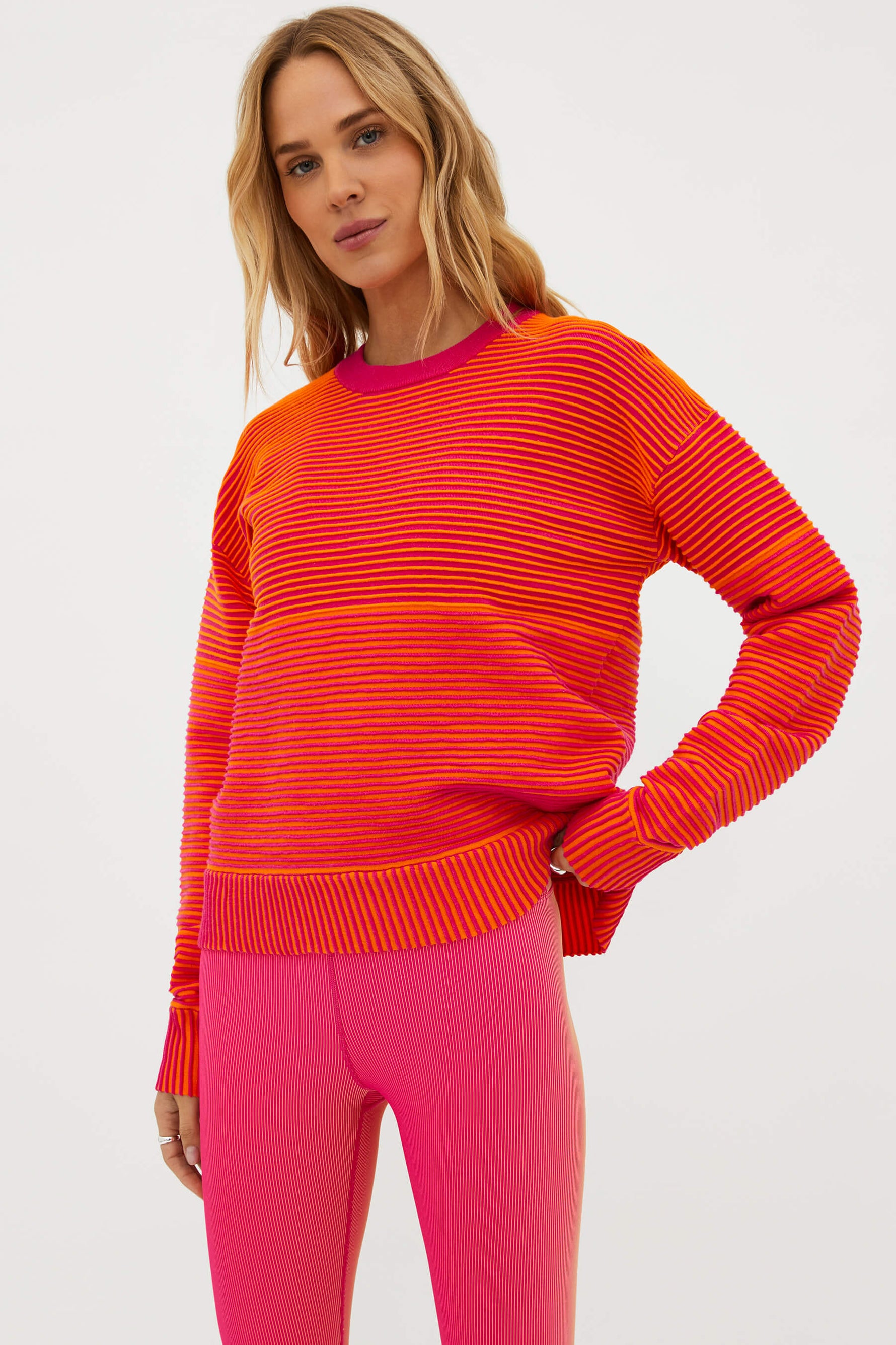 Occulus Sweater Sunset Two Tone Rib