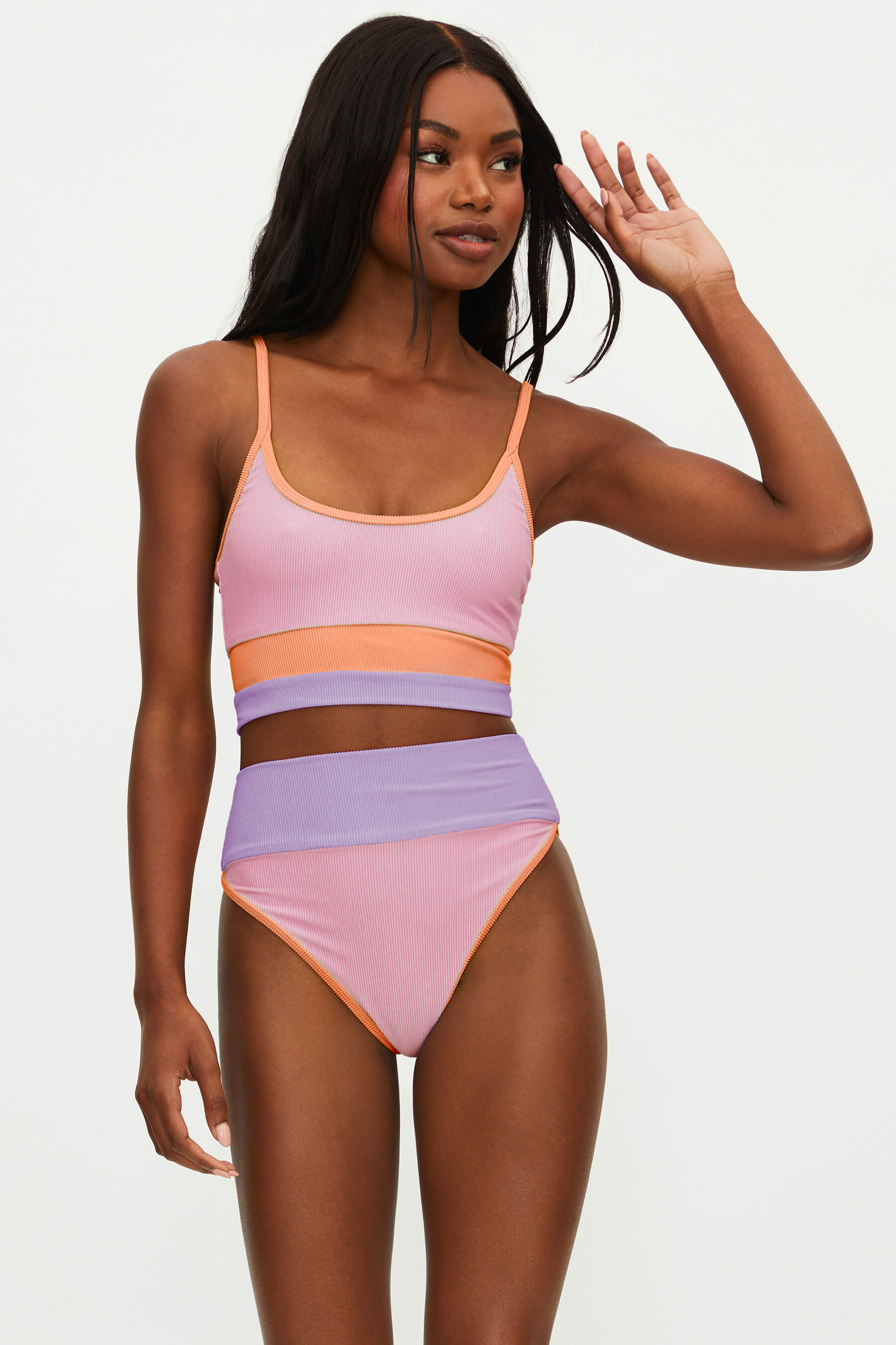 Emmy Bottom Pastel Poppy Colorblock