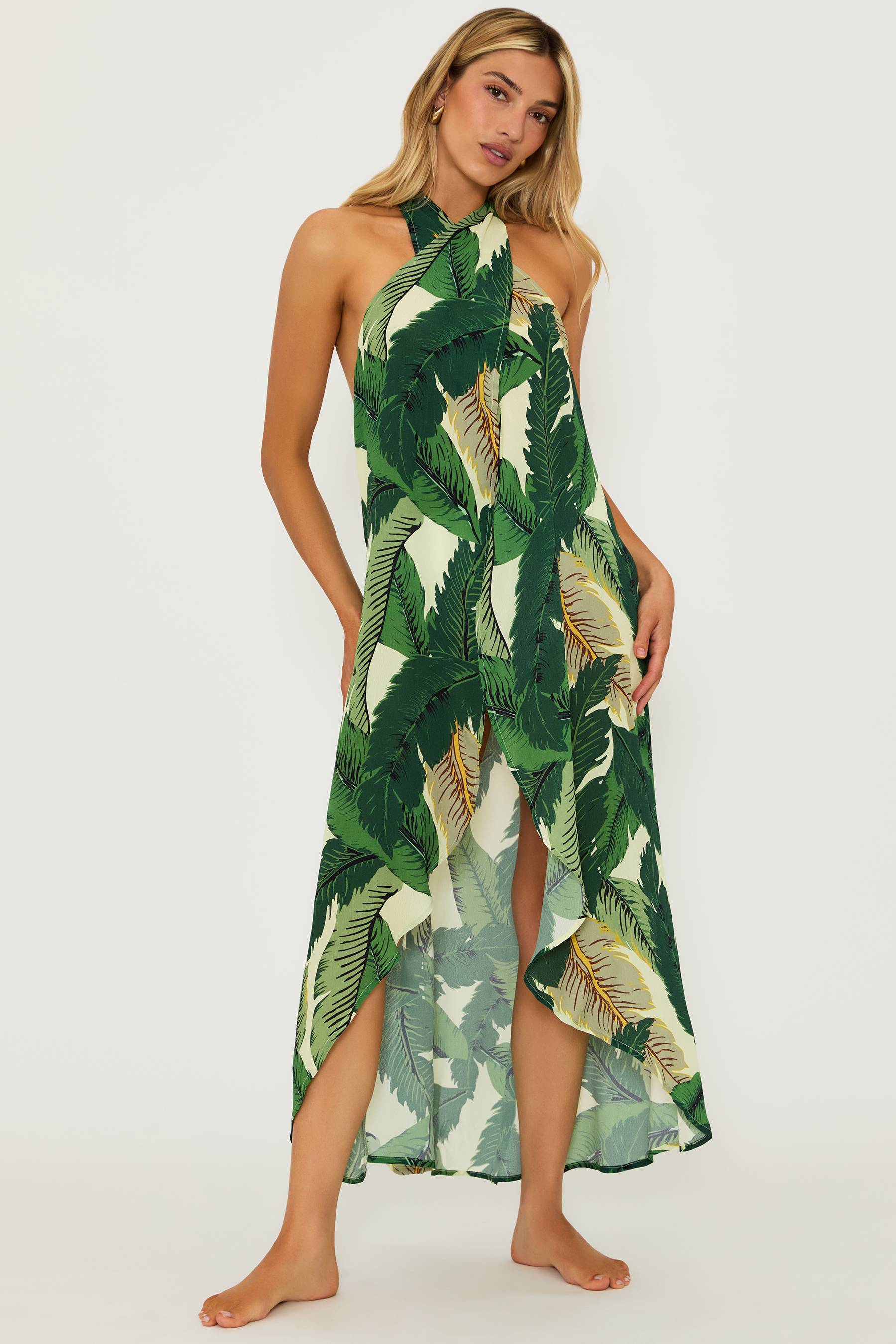 Beach Riot | Salty Wrap Palm Print- Beach Riot