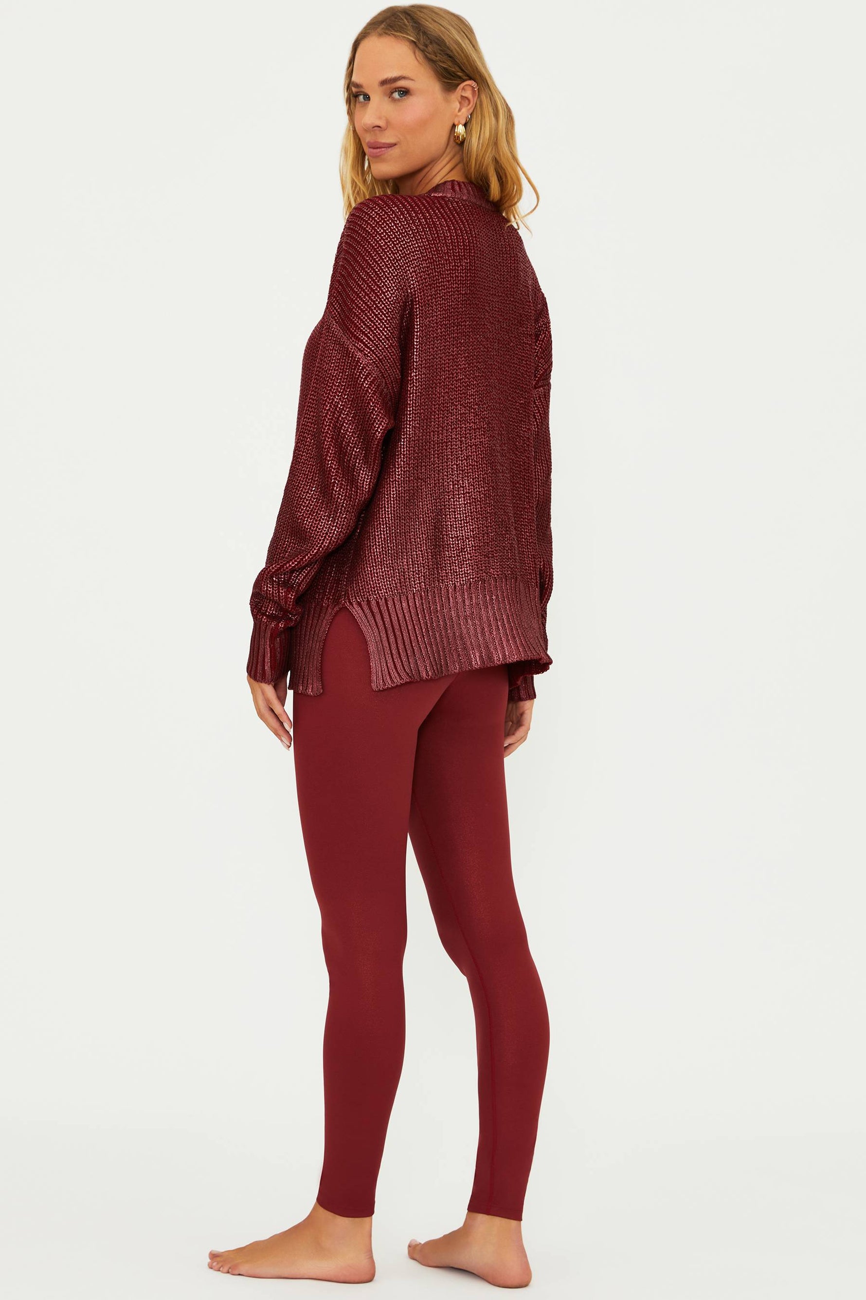 Piper Legging Merlot Shimmer