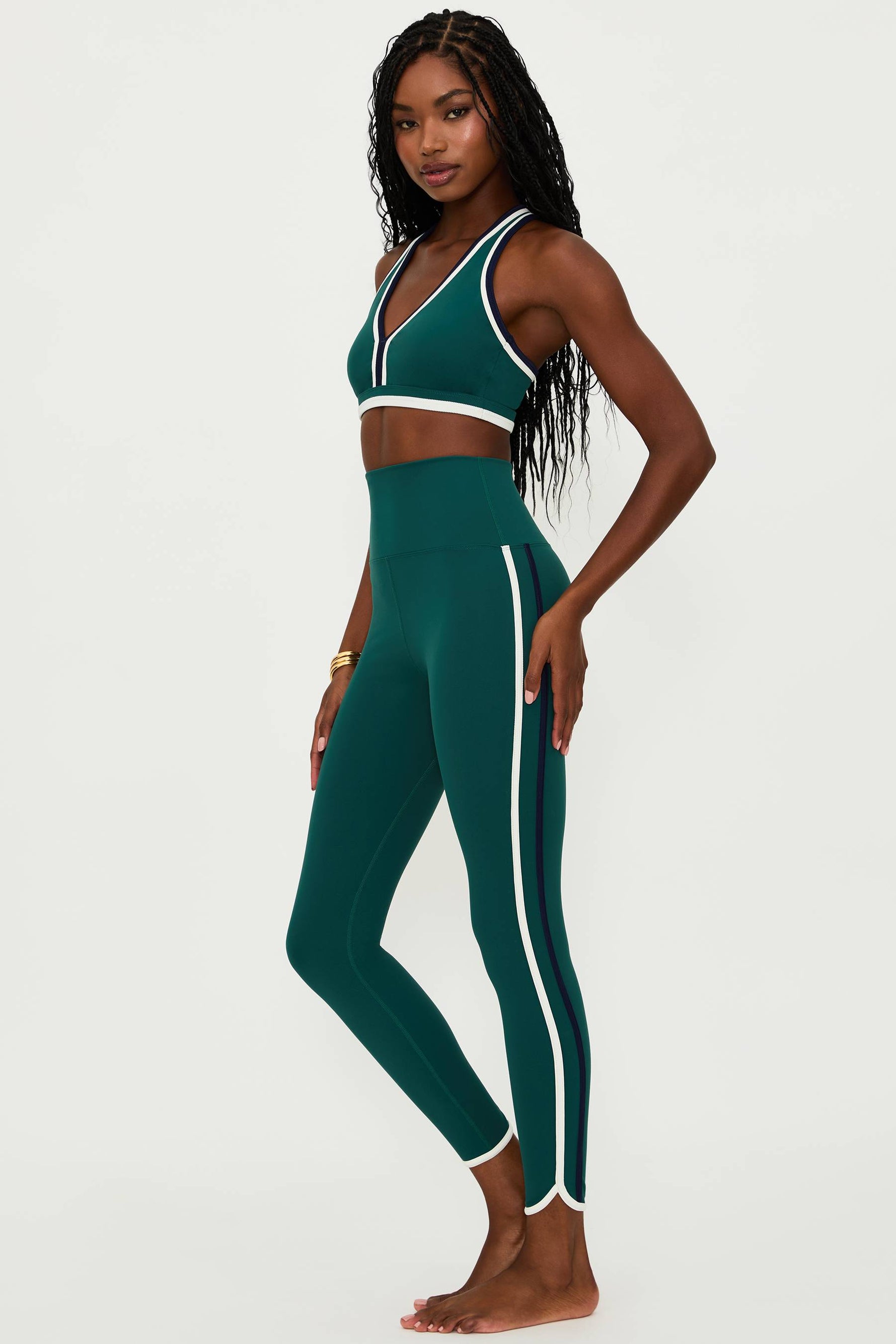 Nella Legging Pine Green Colorblock