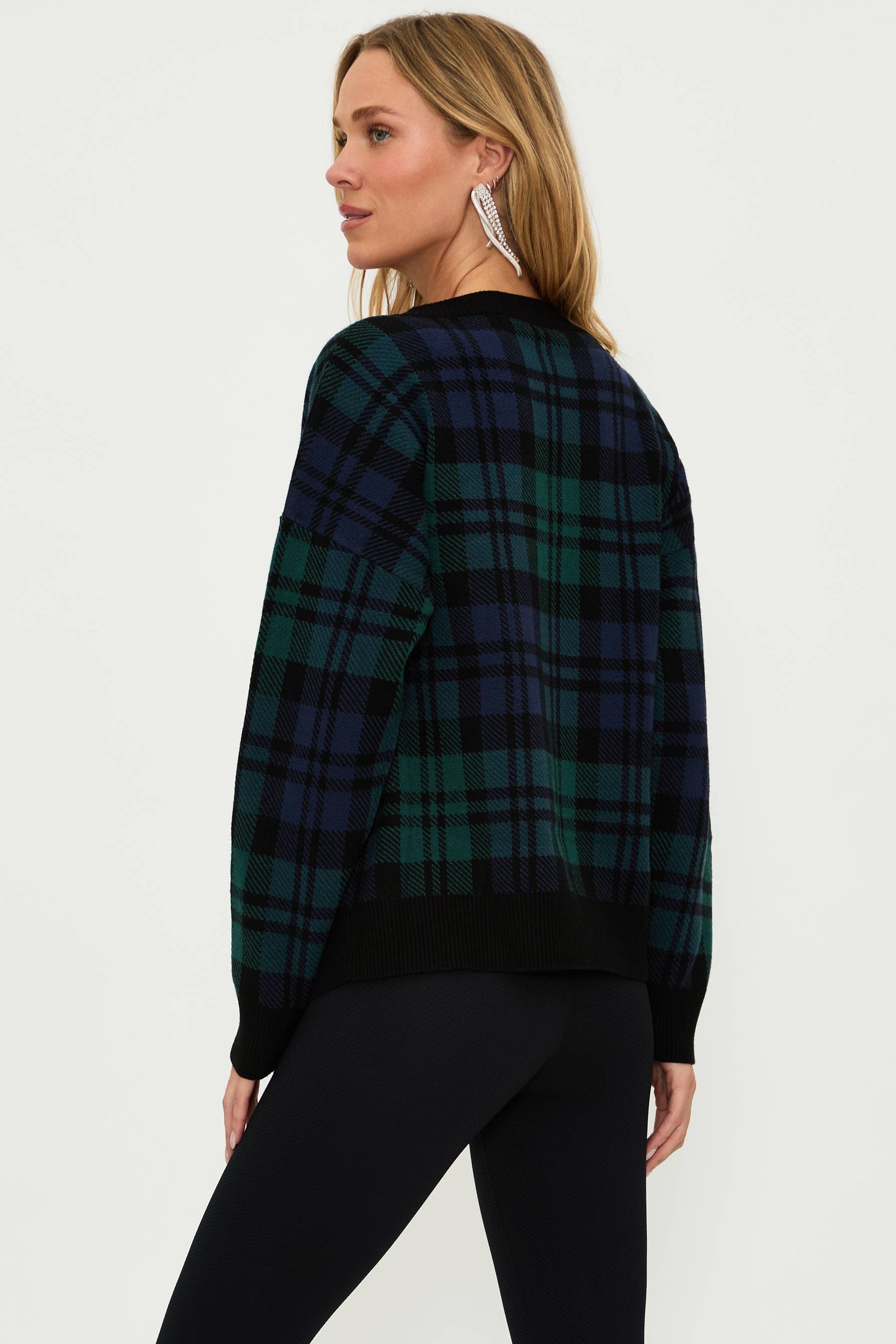 Joey Sweater Wintergreen Plaid