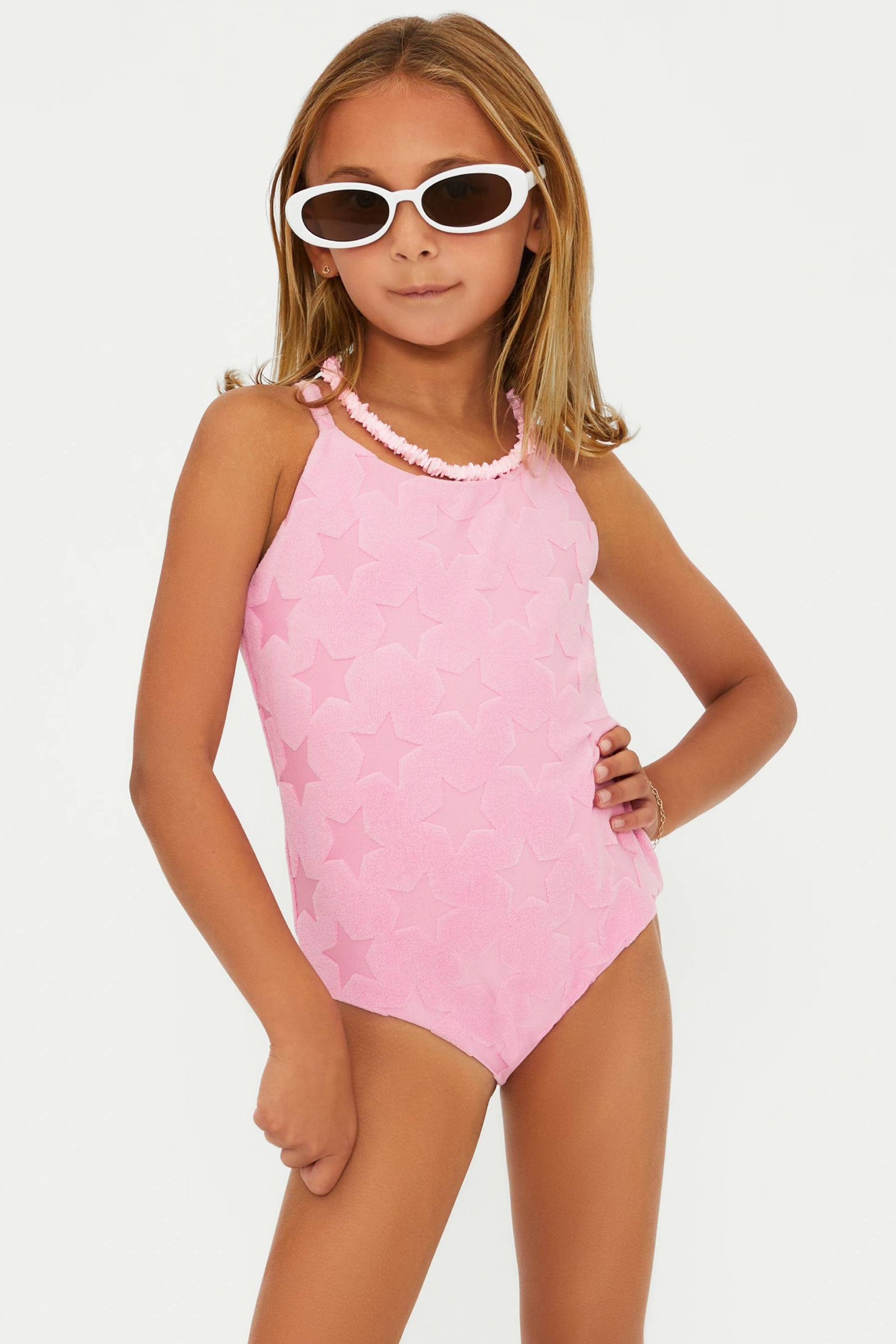 Little Julia One Piece Prism Pink Star