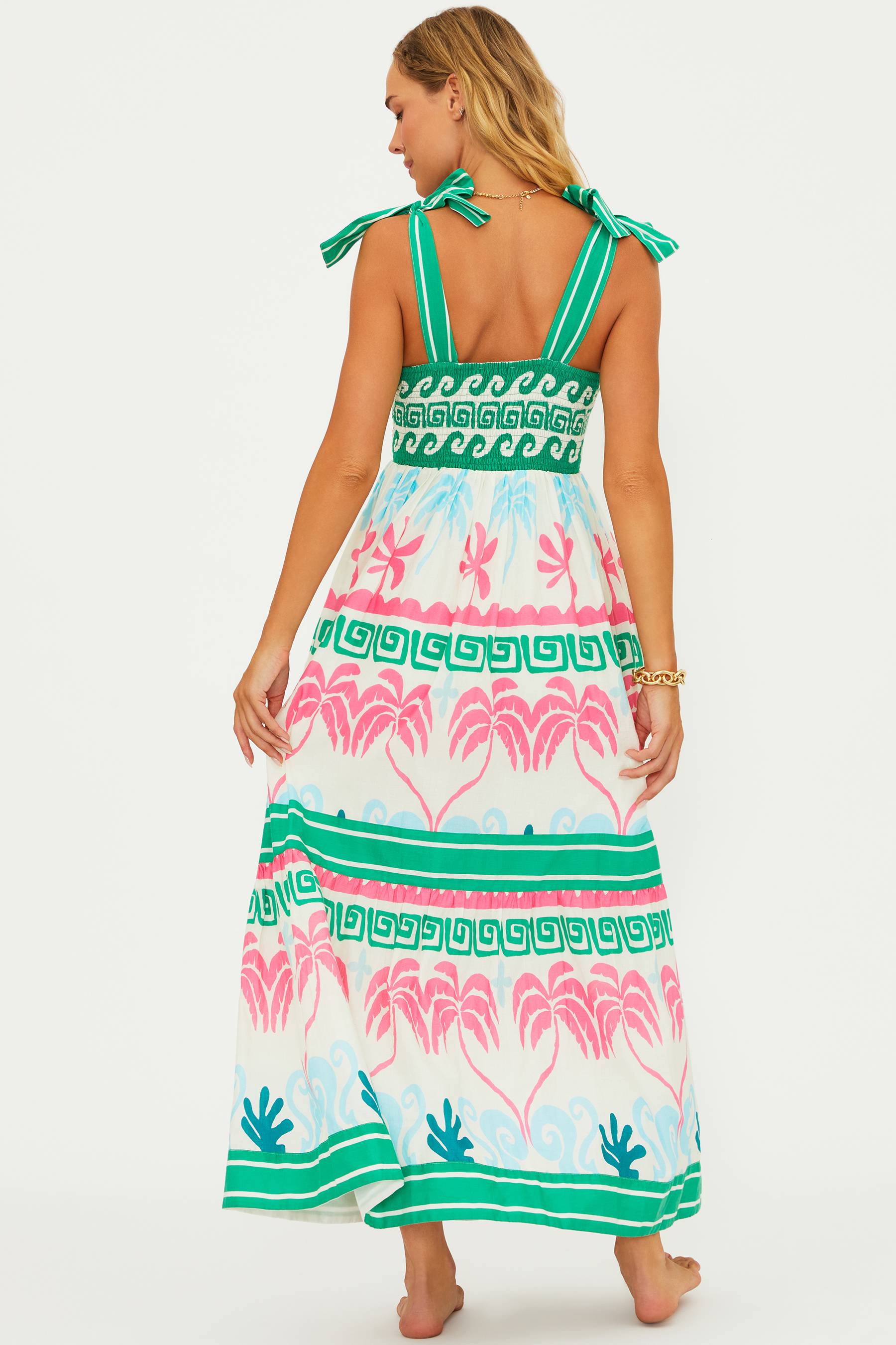 Cami Dress Tropical Palm