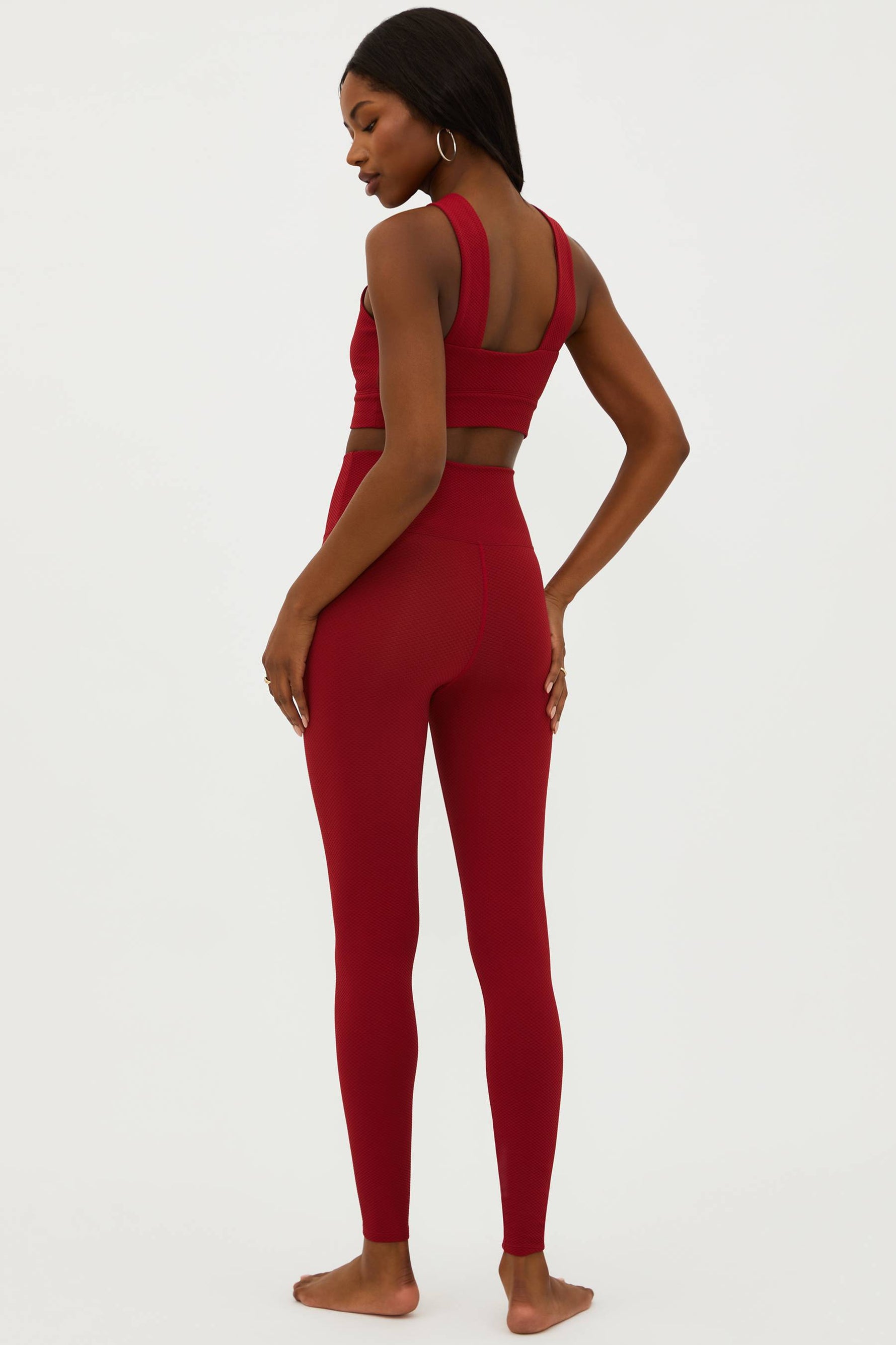 Piper Legging Rio Red Waffle