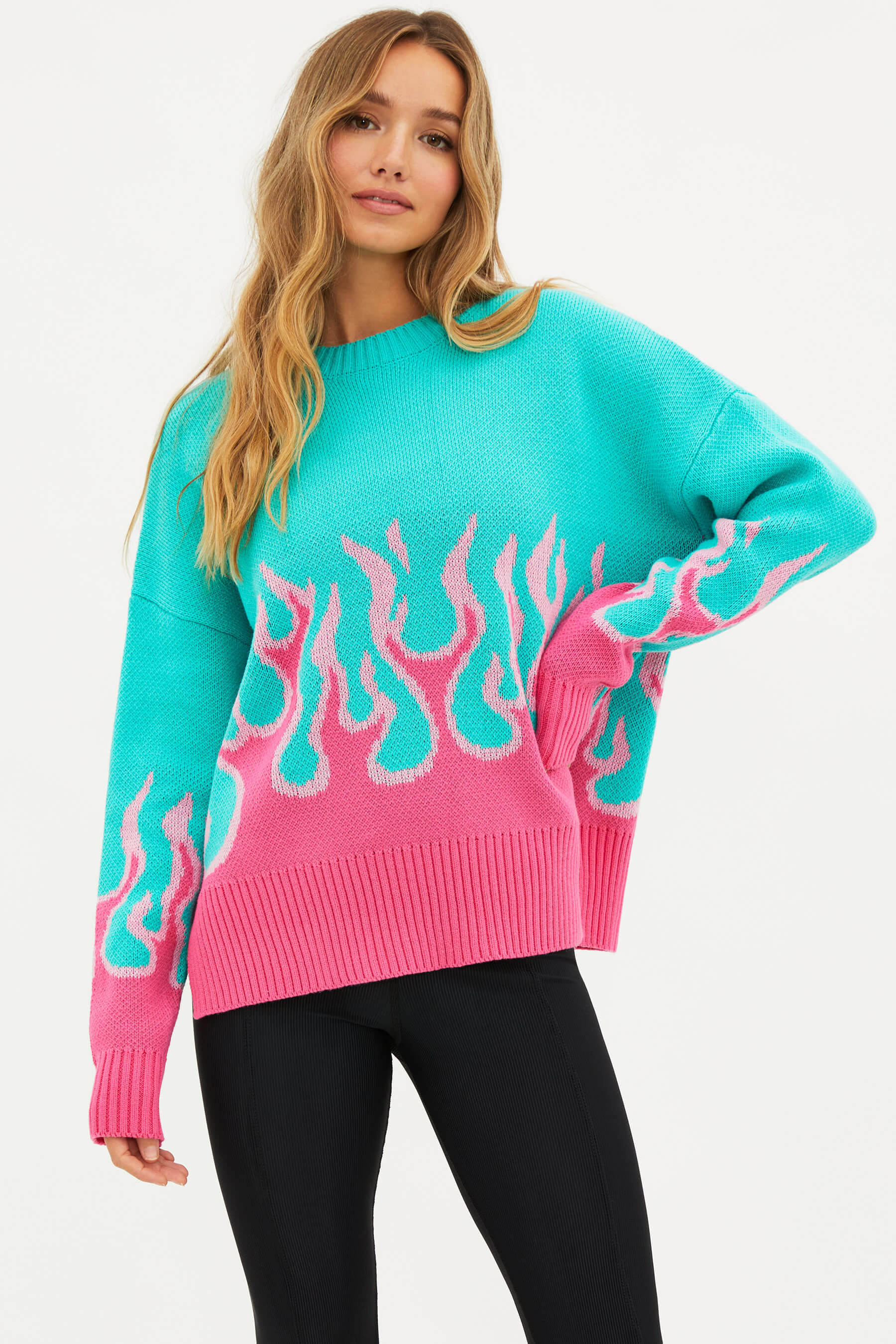 Blue flame hot sale knit sweater