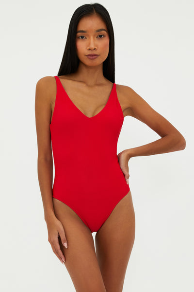 Reese One Piece Red Red One Piece Swimsuit Beach Riot