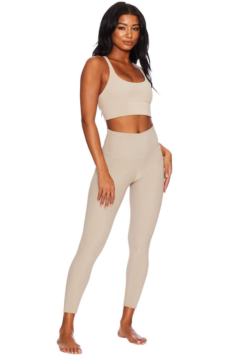 Ayla Legging Tan Tan Leggings Beach Riot